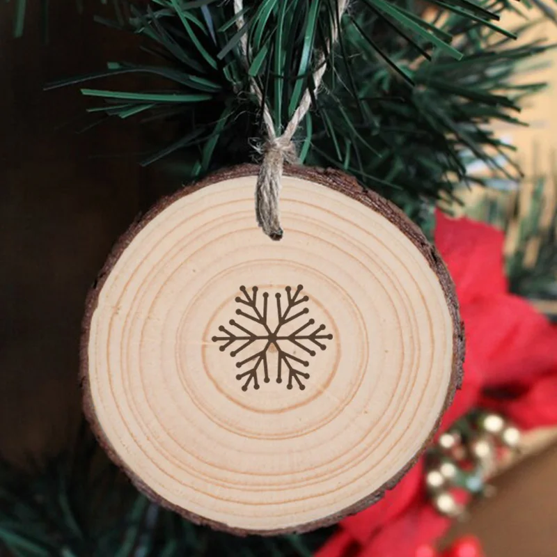

Christmas Tree Snow Ornament Layer Wood Ornament Laser Christmas Tree Ornaments Holiday Decor 2021 Holiday Ornament