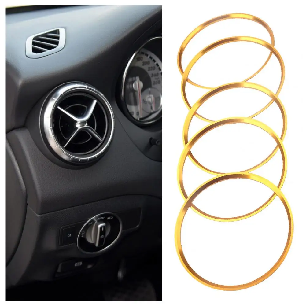 68mm/74mm Air Outlet Ring Trim Sticker Air Conditioning Vent Opening Cover for A/B Class CLA GLA180 200 220 250 260