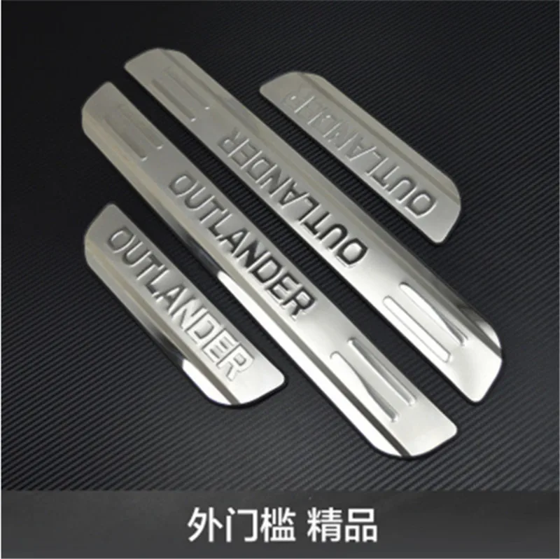 Stainless steel Boutique Scuff Plate/Door Sill Door Sill Car accessories For Mitsubishi Outlander Samurai 2013-2019 Car styling