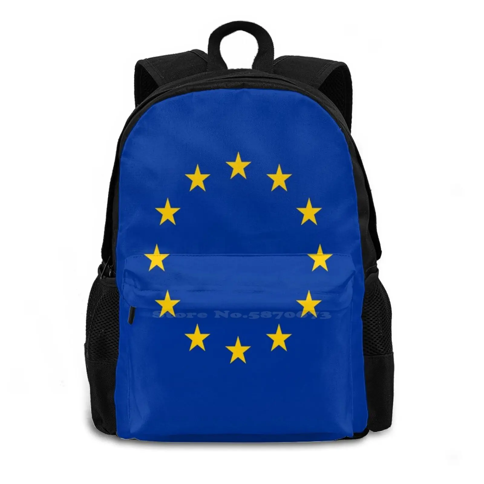 Eu Duvet Cover-European Union School Bags For Teenage Girls Laptop Travel Bags Eu Europe Europe Flag United In Diversity