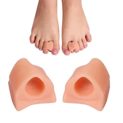 1 Pair Silicone Gel Toe Separator Straightener Bunion Spacers Corrector Adjuster Hallux Valgus Relief Pedicure Foot Care Tool