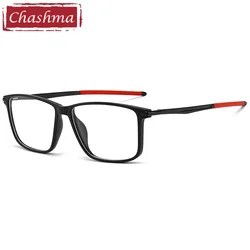 Chashma Men Sport Eyewear TR90 Aluminum Magnesium Light Flexible Prescription Optical Frame Fashion Trend Students Spectacles