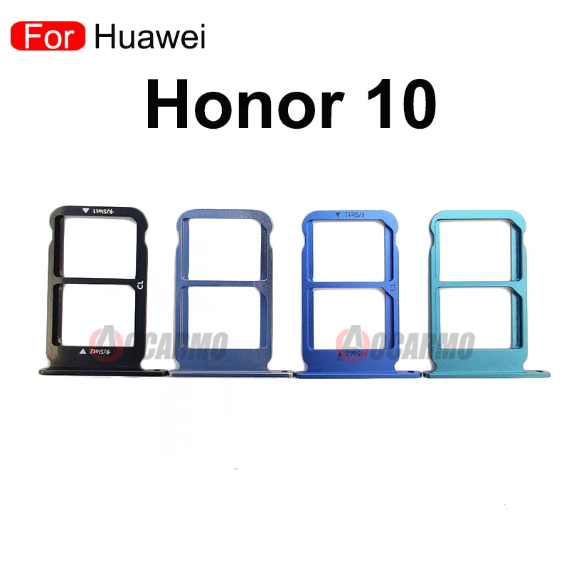 Sim Tray Holder For Huawei Honor 10 Lite SIM Card Tray Slot Holder Adapter Socket For Huawei Honor 9 / 9 Lite Replacement Part