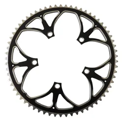 TRUYOU Chain Wheel 130 BCD 65T Aluminum Alloy CNC Road Bicycle Chainring Crankset Folding Bikes Chainwheel Black Single Plate