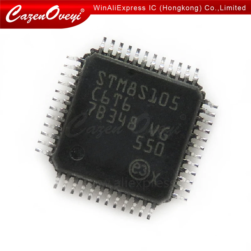 

10 шт./партия STM8S105C6T6 STM8S105 C6T6 TQFP-48