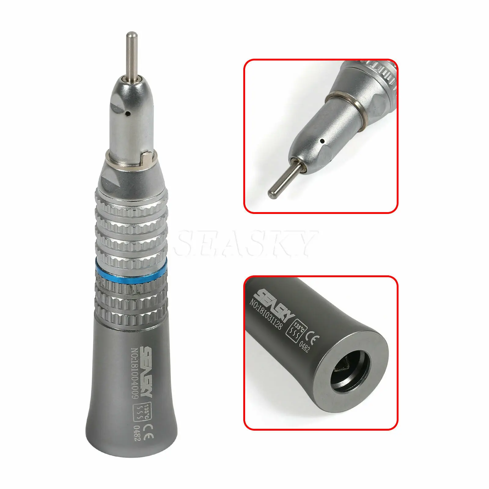 4PCS NSK Style Dental Slow Low Speed Straight Handpiece Nose Cone Standard E-type Connector dental lab Suitable for polishing