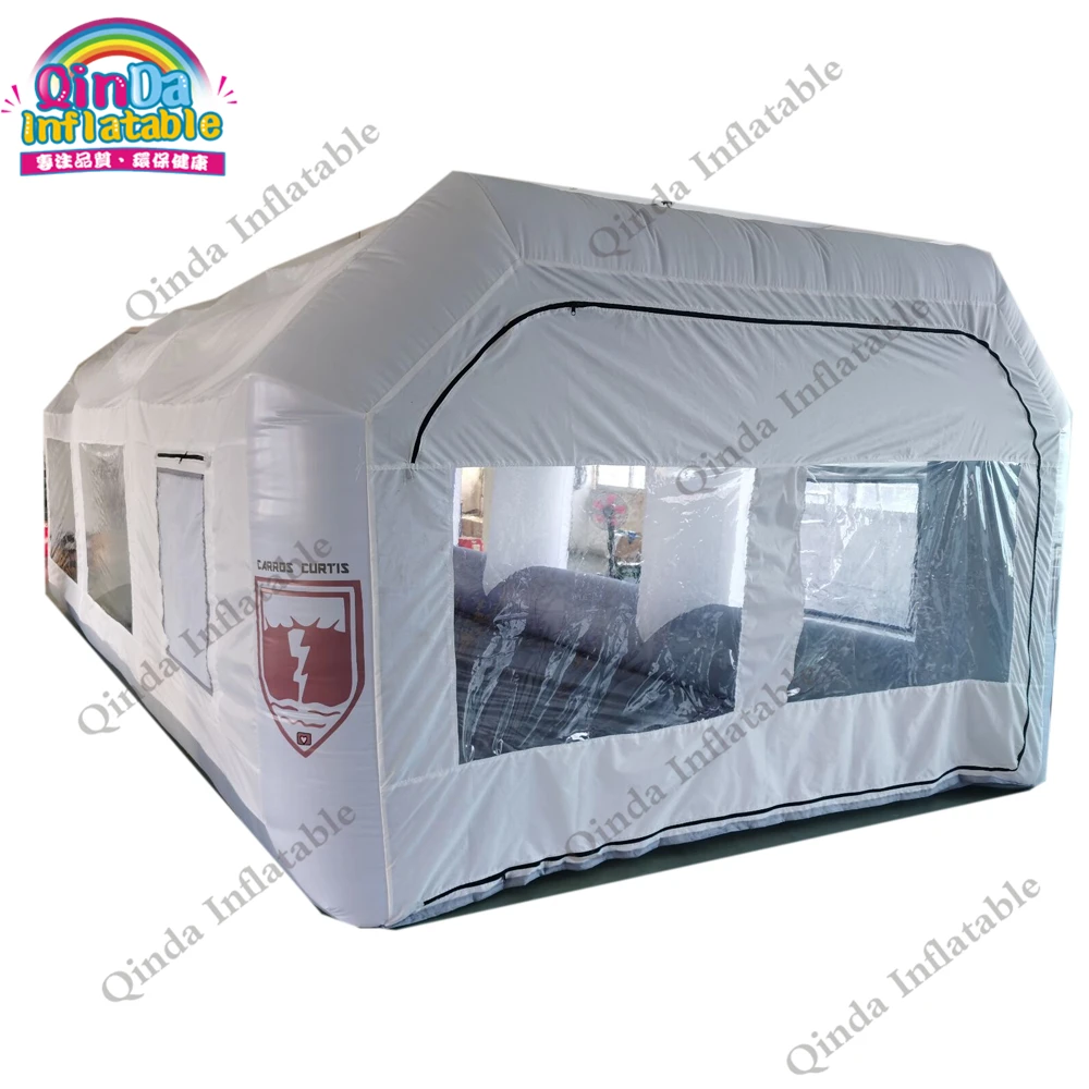 Painting Room Inflatable Car Garage Tent Carbon Filter Inflatable Spray Booth With Free Air Blower