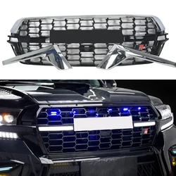 Modified For Land Cruiser Grill Mesh 2016-2020 For Land Cruiser 200 LC200 Upgrade To LC300 Racing Grills Front Bumper Grilles