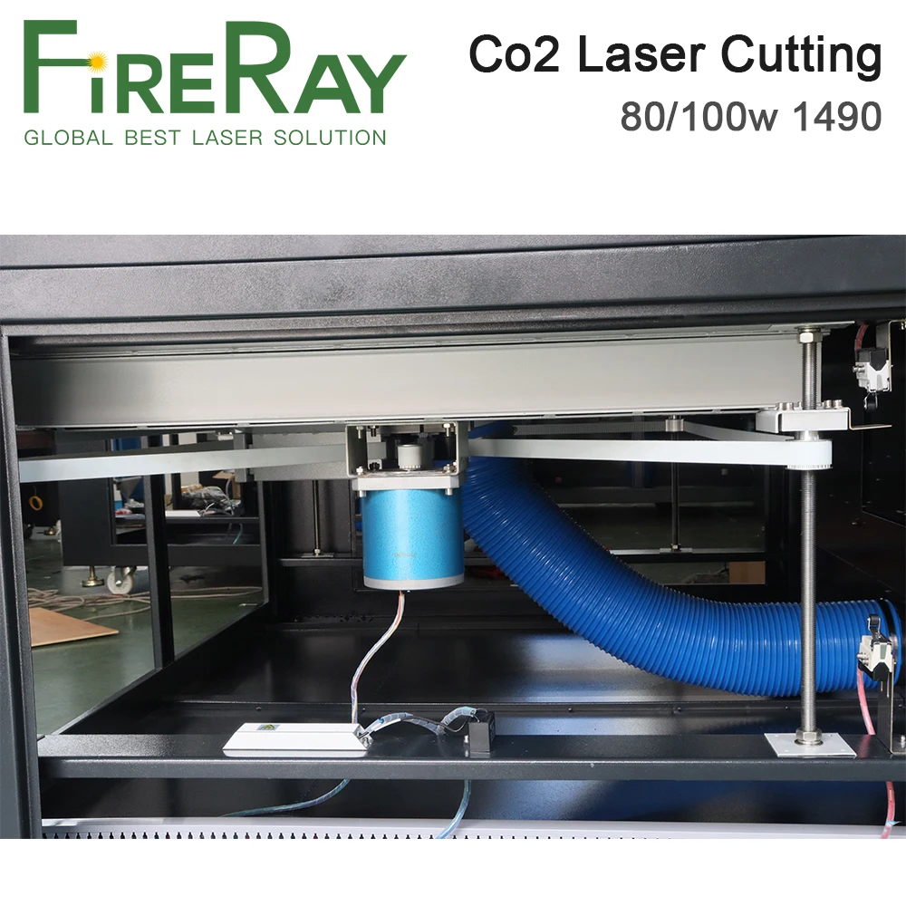 FireRay-1490 80W 100w Co2 레이저 절단 및 조각 기계, RECI 레이저 튜브, Trocen