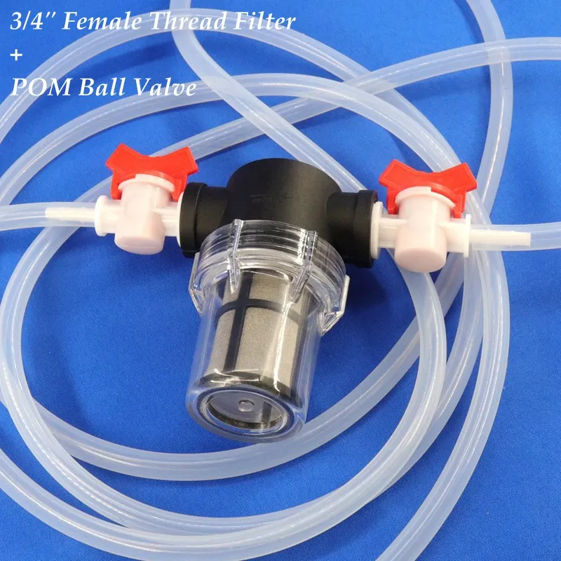 

3/4 Inch To 4~25mm Hose Joint Ball Valve Filter Aquaculture Water Pump Strainer Car Wash Garden Watering Irrigation Filters