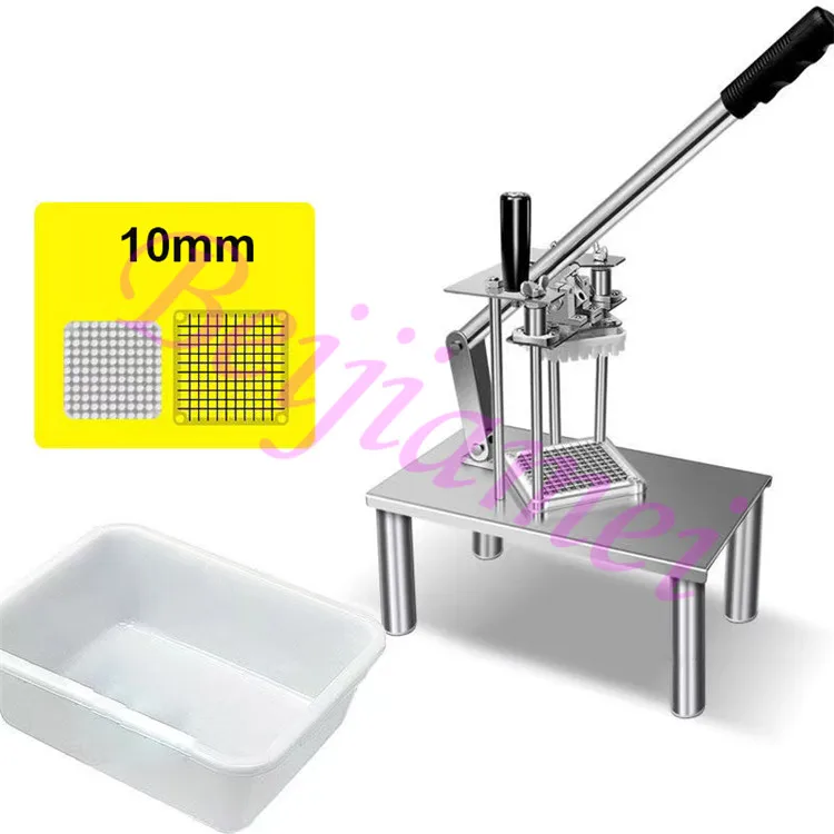 Trancheur de pommes de terre en acier inoxydable, coupe-frites manuel