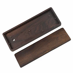 60% QMK VIA Kit 61 64 Rosewood Wooden Case PCB Wrist Rest Plate Kit For MX Mechanical Keyboard Poker Faceu 60 GH60 GK61 GK61X