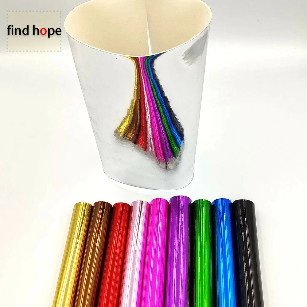 A5 Mirror Shiny Glossy PU Leatherette Sewing Fabric Mirrored Electroplate Laser DIY Bag Bow Craft Earring Handmade Material