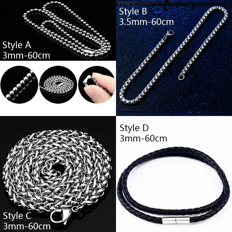 Steel soldier Fashion Vintage Women Men bagle pendant Stainless Steel Chain Necklace Jewelry