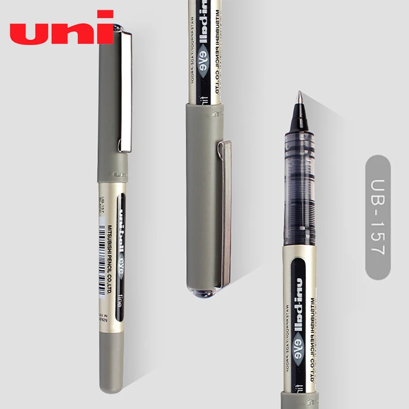 6 Piece/Lot Gel Rollerball Pen 0.7mm Uni-Ball Eye UB-157 Waterproof 3 colors to choose from