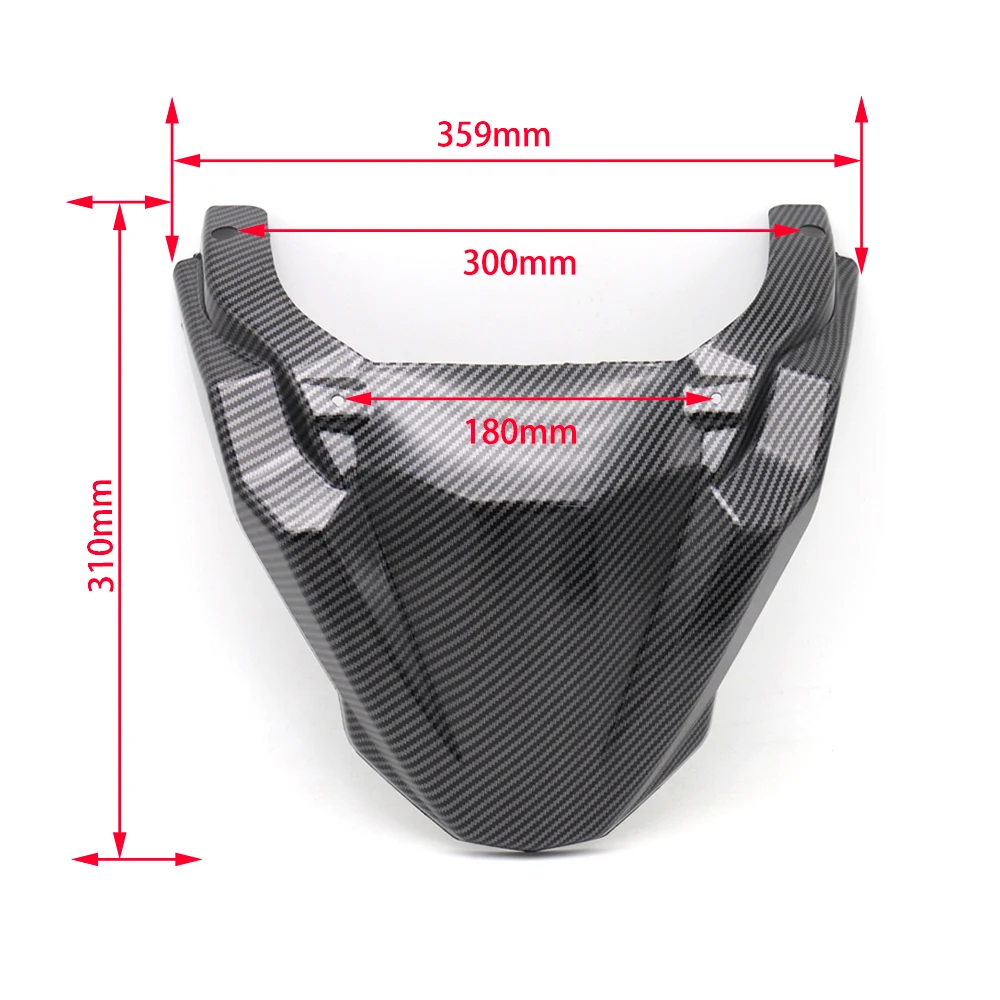 Carbon fiber texture Front Wheel Fender For Yamaha MT 09 Tracer 900 GT FJ09 18 2019 2020 2021 Beak Nose Cone Extension Cover