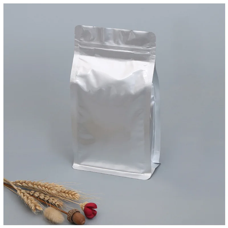 StoBag 50pcs Pure Aluminum Octagonal Sealing Bags Custom Red Date Food Packaging Medicinal Materials Wolfberry Sealed Bags