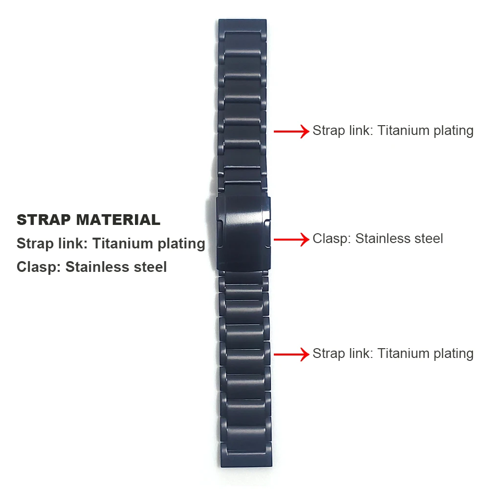 Metal stainless steel Strap For Polar Grit X Pro/GritX Pro Titan Watch Band For POLAR Vantage M2 Replacement Wristband Bracelet