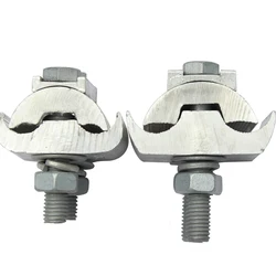 Parallel Groove Clamp with Protective Case, 1 Bolt, Aluminum, Special-Shaped for JBL16-120, 50-240 Square Wire Diameter， 알루미늄 큐브