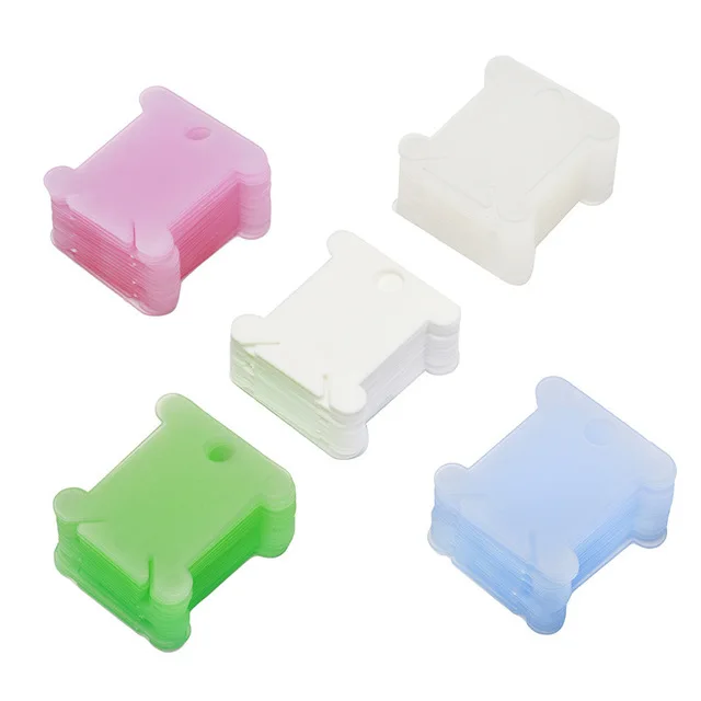 Plastic Embroidery Floss & Craft Thread Bobbins for Storage Holder Sewing Embroidery Floss Sewing Tools