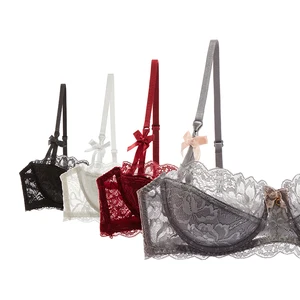 Feine BHs für Frauen, sexy Dessous, Blumenstickerei, Plus Größe, Unterwäsche, Push -up, Mädchen, Spitze, Top, Weiß, Schwarz, Rot, B, C, D, Tasse 10 Hauptverkaufsregatta zweite weibliche Haut - №8