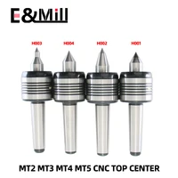 Centro giratorio de torno CNC Morse MT2 MT3 MT4 MT5, centro vivo de cabeza de doble cono estándar para centro de torneado Morse, centro superior doble
