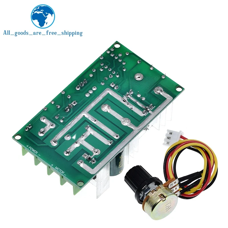 DC10-60V Dc 10-60V Motor Speed Control Pwm Motor Speed Controller Switch 20A Stroom Voltage Regulator High Power drive Module