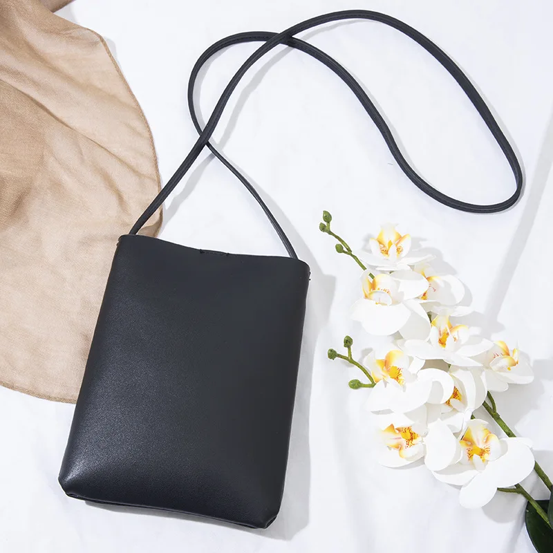 Slim Crossbody Bags Women Large Capacity Shoulder Bag Solid Soft PU Leather Female Casual Travel Shopping Bag Vintage Bags