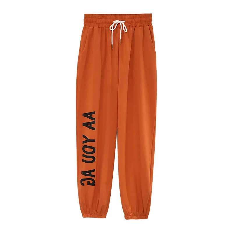 

European And American Jazz Hip-hop Sports Trousers New Women's Loose Fashion Letters Harajuku Casual Trendy Pants