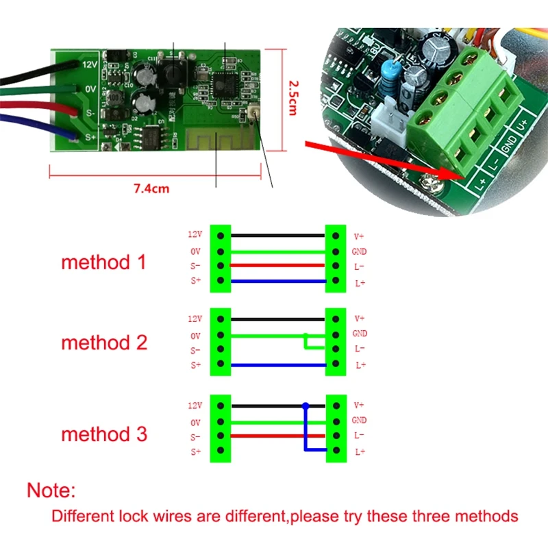 12V WiFi Smart Switch Electronic Lock Door for EWelink APP Works with Alexa/Google Home Smart Home Automation Modules