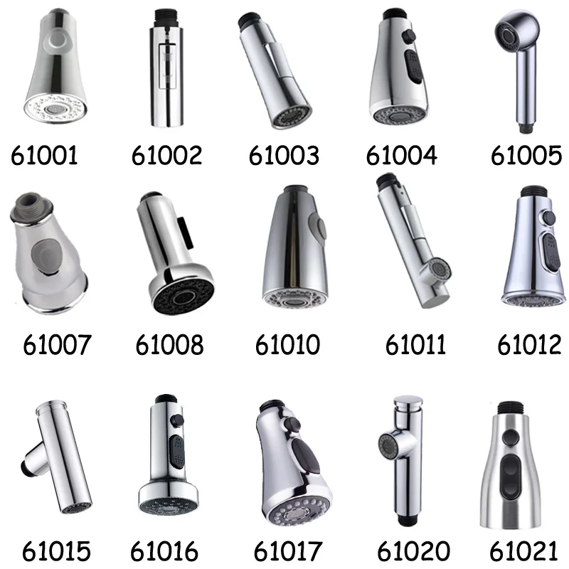 Multifunction Faucet Shower Nozzle Kitchen Sink Pull Faucet Nozzle Sprayer Black Silver Small Shower Pull Head Aerator