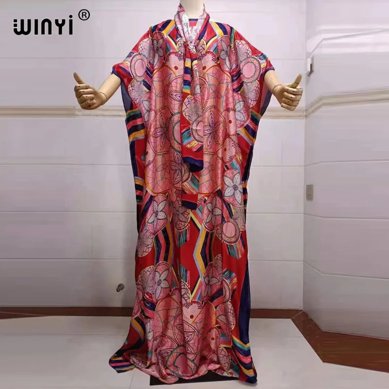 Africa party Dress Print Bohemia Hijab Loose Elegant Muslim Abaya dress woman summer Broder Riche Sexy Lady Party maxi beach