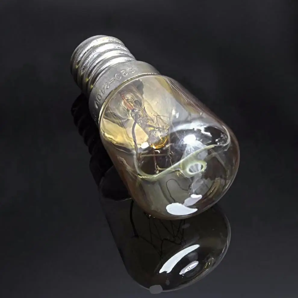 25W 220-240V Oven Bulb High Temperature Bulb E14 300 Degree Oven Toaster Steam Light Bulb Cooker Hold Lamp