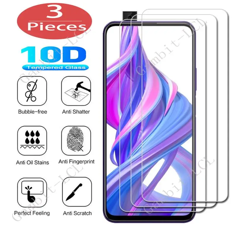 3Pcs Protection Glass For Huawei Honor 9X Lite Premium Pro 10 20 10i 9i View 20 Tempered Screen Protective Protector Cover Film