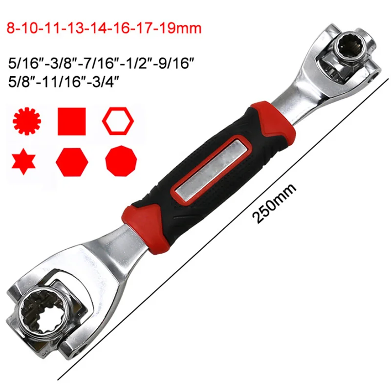 

Hand Tools Socket Wrench Works with Spline Bolts Torx 360 Degree Universial Furniture Car Repair Spanner