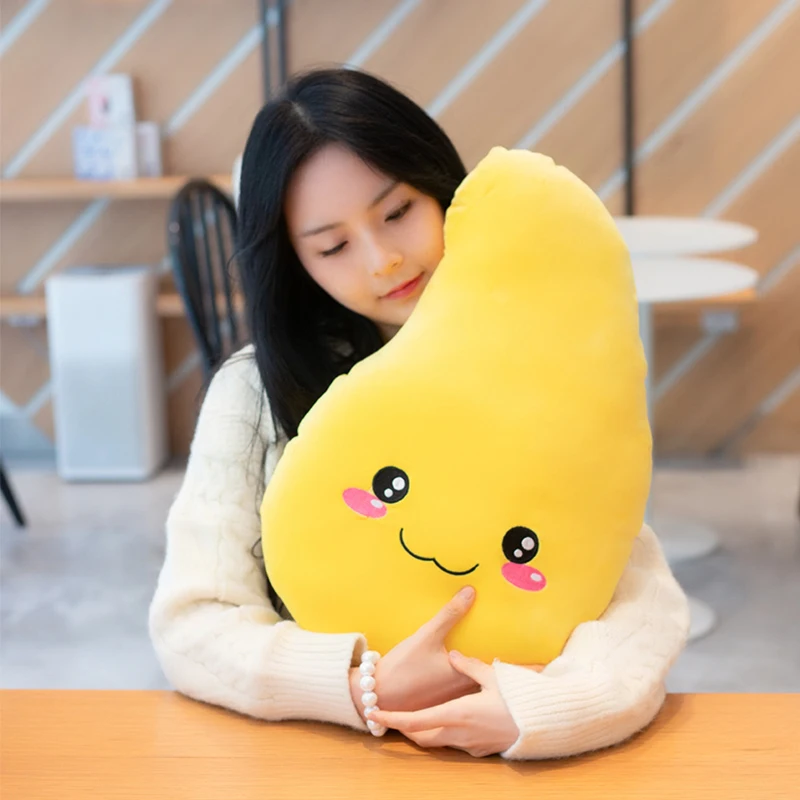 40/50/60cm Cute Funny Smile Mango Pillow Cartoon Fruit Plush Toy Soft Stuffed Plant Pillow Cushion Kids Children Birthday Gift