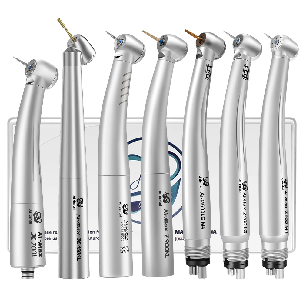 Dental Air Turbine Handpiece High Speed  Hand Piece With Ceramic Rotor For LED Coupler Or 4/6 Hole Dentist Chair Units