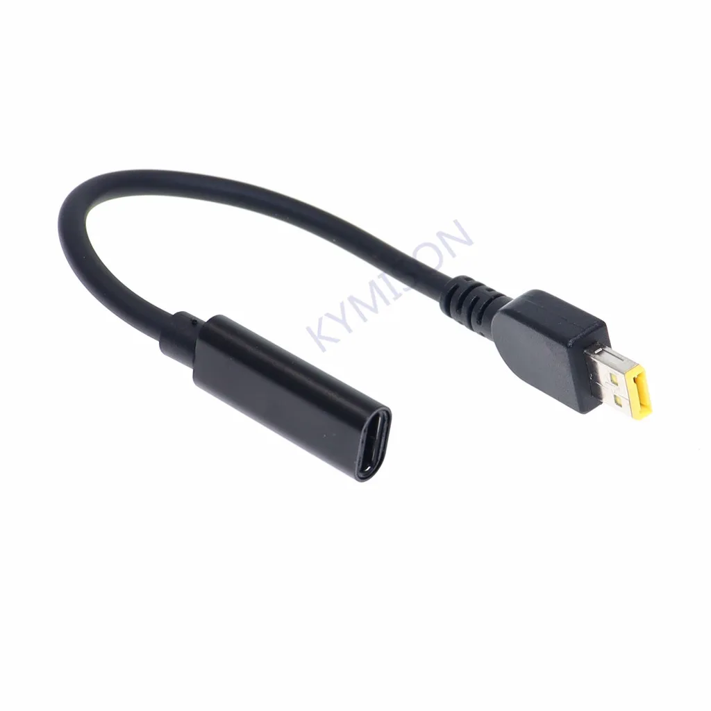 DC USB Type C Power Adapter Plug Converter Laptop Charging Cable Cord for Lenovo ThinkPad 10 Helix 2 4X20E75066 TP00064A