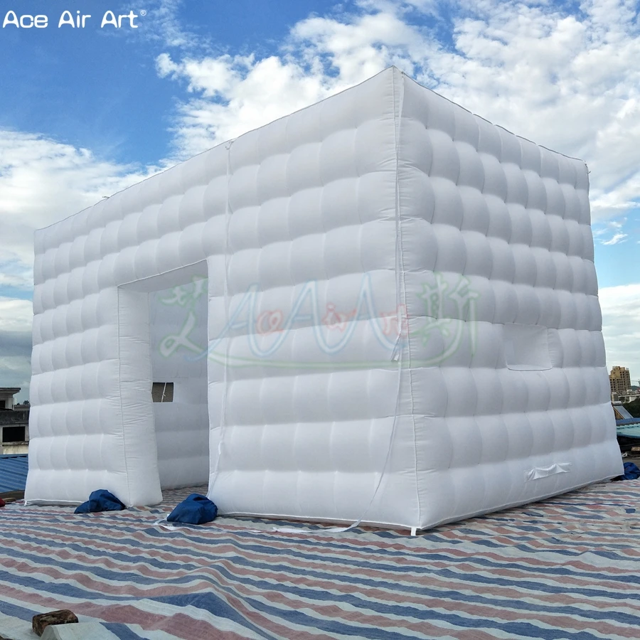 4.8x2.7x2.7m High Quality Large Inflatable Square Cube Tent Cubic Structure Party Event Room for Trade Shows Customizable