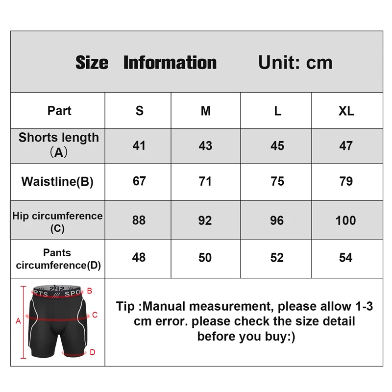 West Fietsen Skiën Skate Korte Sbr Schokabsorptie Beschermende Outdoor Sport Gear Pad Snowboard Skateboard Shorts Voor Vrouwen Mannen