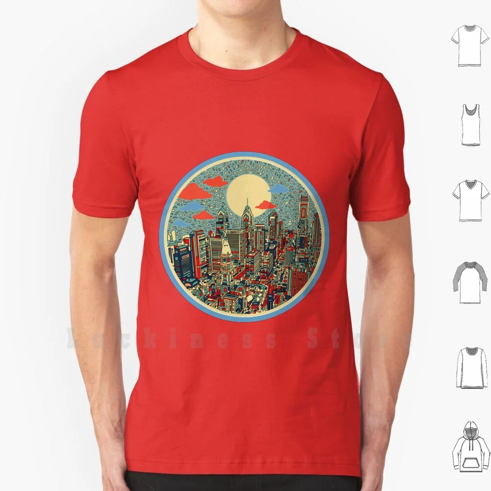 Philadelphia Panorama 3 T Shirt 6xl Cotton Cool Tee Philadelphia Philadelphia Skyline Skyline City Philly Philadelphia