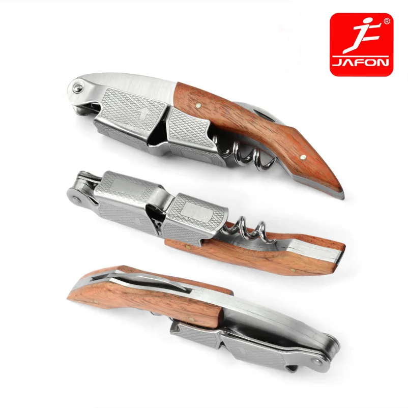 

Red Pear Wood Handle Wine Bottle Opener Waiter's Corkscrew Cork Puller Directly Drop Ship from Manufacturer