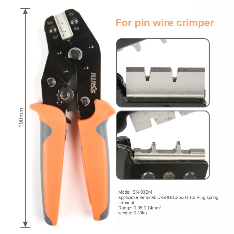 IWISS-Mini Hand Crimping Tool, Dupont Jst Crimper Alicadores, Ferramentas de braçadeira elétrica, SN-28B, 48B, 58B, 01BM, 03BT, 2546B, 2549, SN-05B, SN-02C