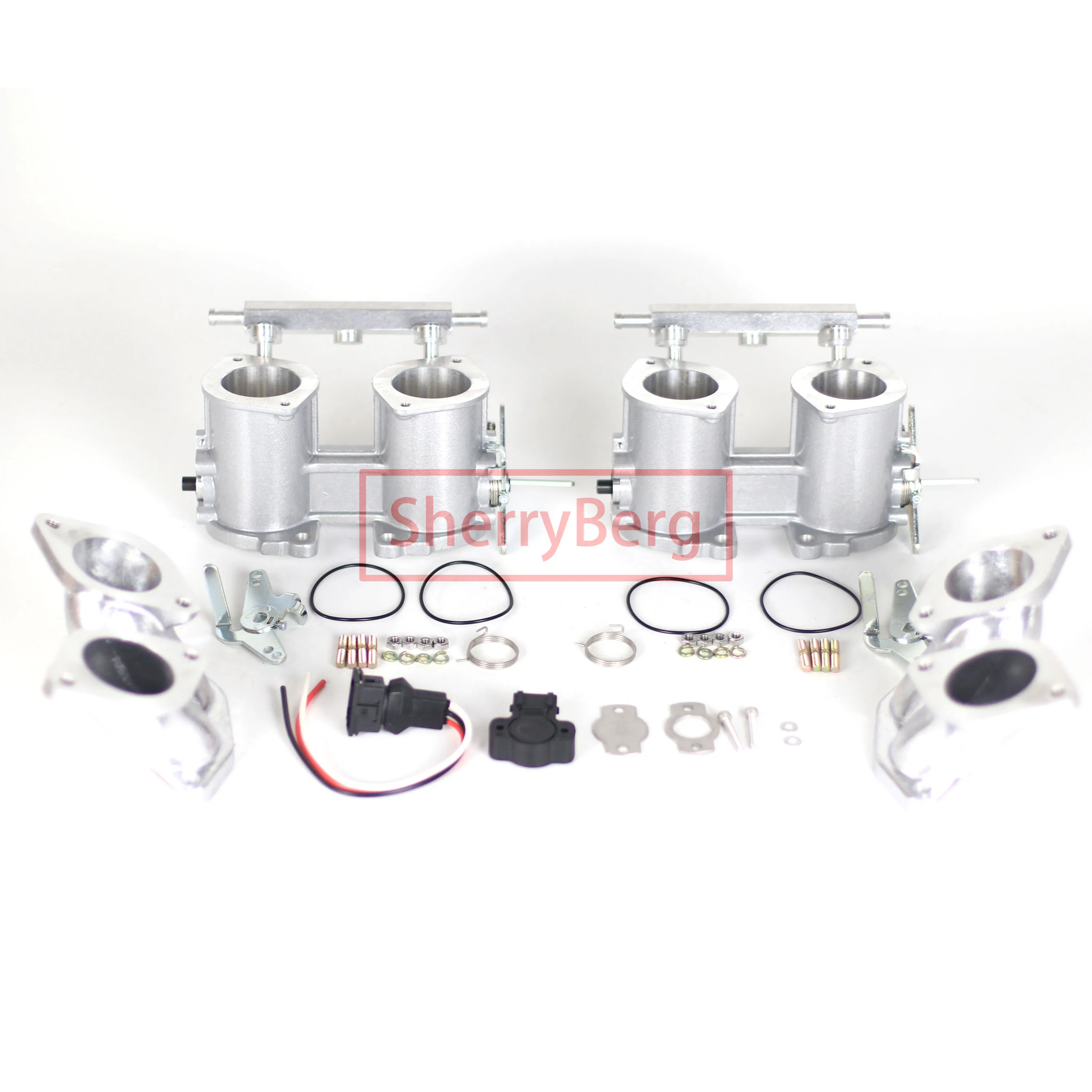 SherryBerg T3 Manifold fit for Weber EMPI Jenvey 36, 40, 44, & 45mm DRLA & IDF Model Dual Port Throttle Bodies FOR VW Beetle T 3