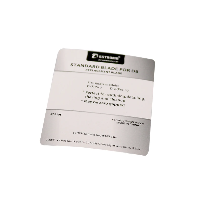 المهنية استبدال شفرة مجموعة ل andis d8/d7 الشعر المقص آلة الشعر المتقلب (الذهب أو الفضة)