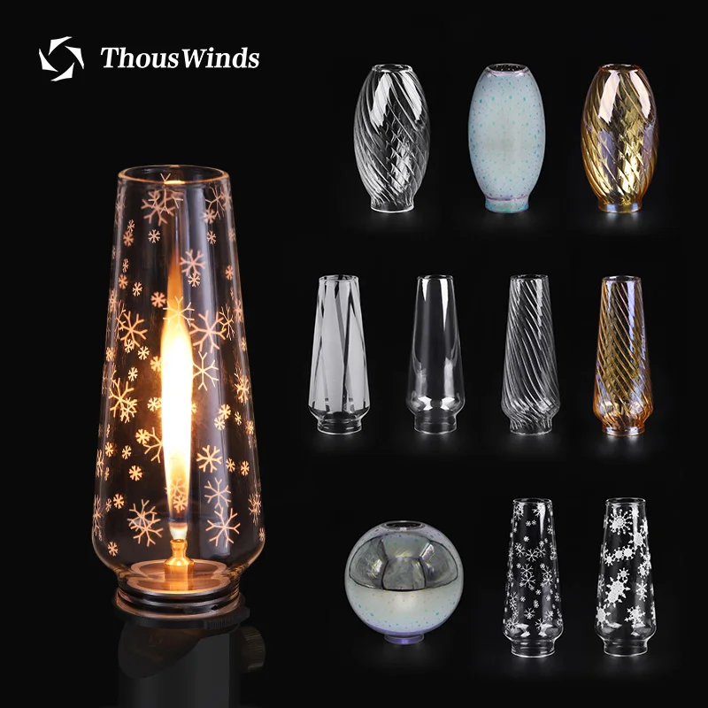 Thous Winds B Glass Lantern Gas Lantern Adapts To Snow Peak GL-140 Gas Lantern Glass Lampshade