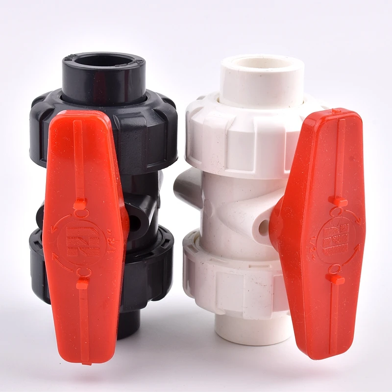 1PC 20~110mm PVC Union Globe Valve Garden Irrigation Aquarium Fish Tank Industrial Water Treatment Pipe Connector Fittings