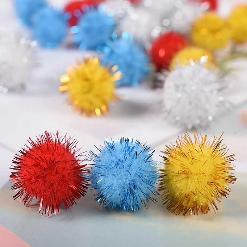 50pcs Colorful Pompoms 15mm 25mm for Dolls Garment Handmade Material Soft Fluffy Pom Poms Ball For DIY Kids Toys Accessories