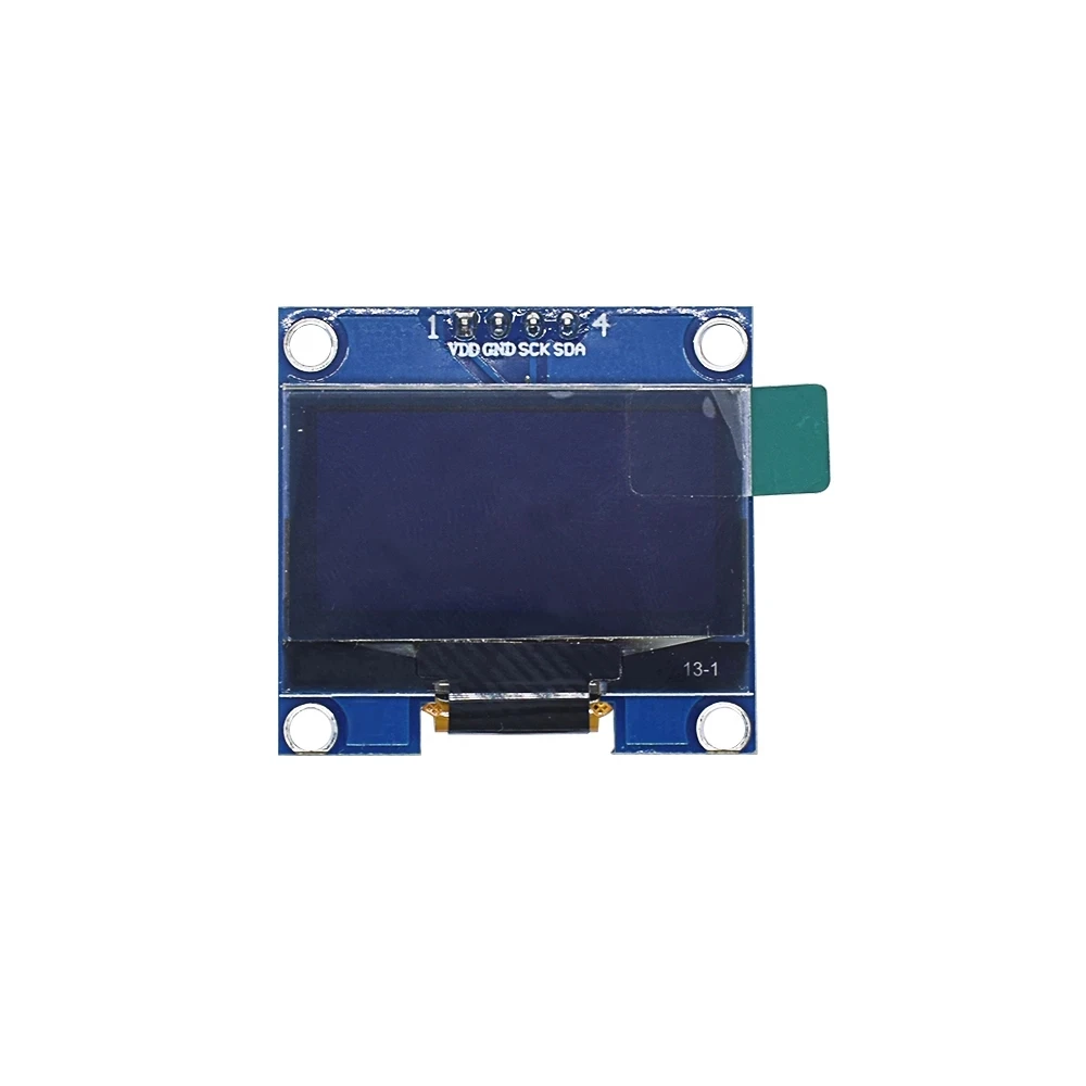 Imagem -04 - Placa de Tela Lcd Vdd Gnd Sck Sda para Arduino Módulo de Tela Oled Iic Serial Branco e Azul de 1.3 Polegadas 128x64 I2c Ssd1306 12864