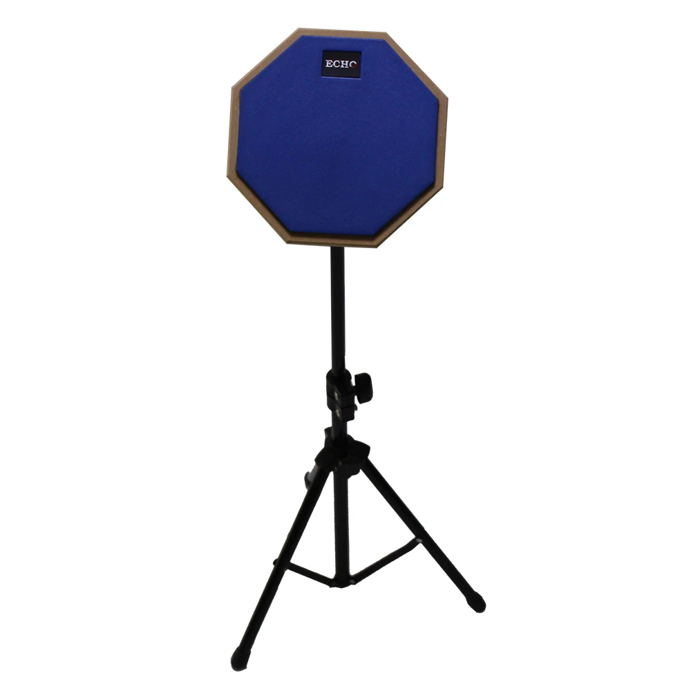 Arborea  12' monochrome Dumb Drum  blue  Practice Training Drum Pad for Percussion Instruments withou stand